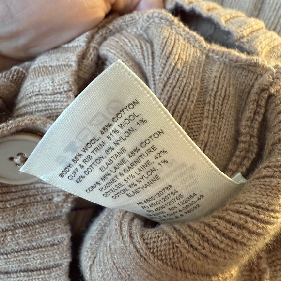 Wilfred Camel Ribbed Cardigan - Picture 5 of 8